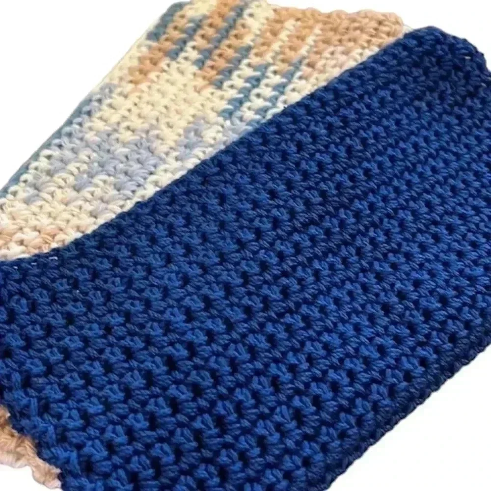 100% Cotton Handmade Washcloths - Set of 2